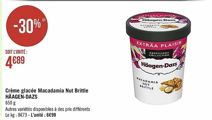 crème glacée macadamia nut brittle häagen-dazs