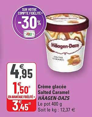 crème glacée salted caramel häagen-dazs
