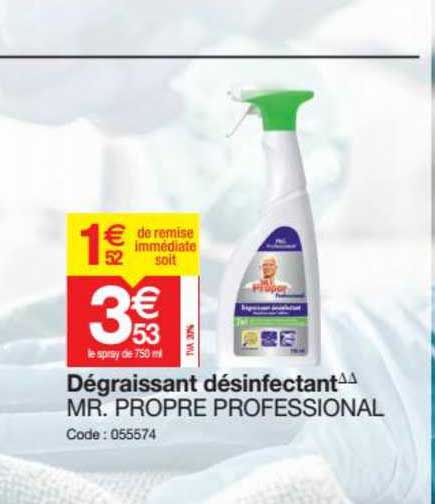 dégraissante désinfectant mr. propre professional