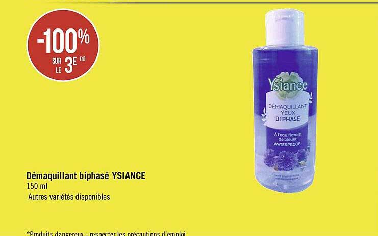 démaquillant biphasé ysiance