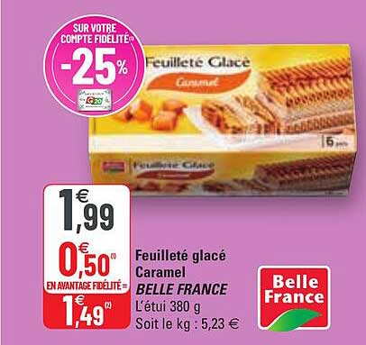 Feuilleté Glacé Caramel Belle France