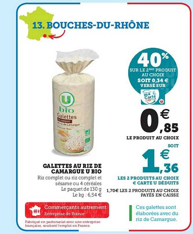 Galettes Au Riz De Camargue U Bio