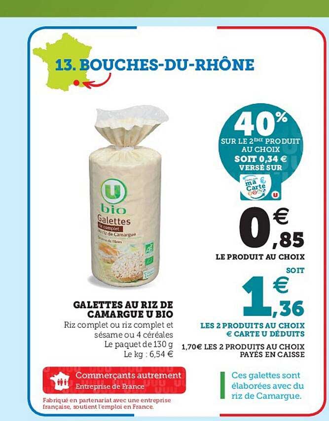 Galettes Au Riz De Camargue U Bio