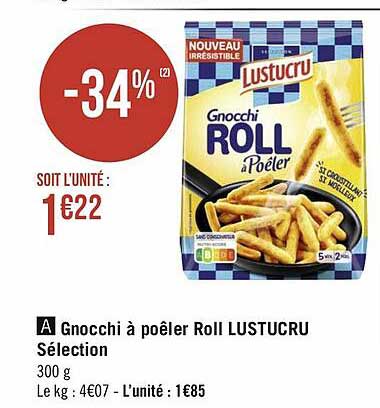 Gnocchi à Poêler Roll Lustucru Sélection