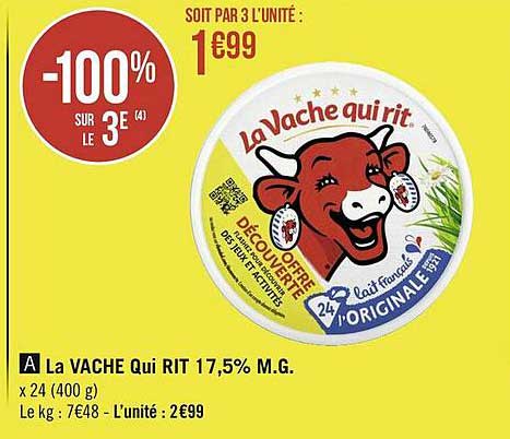 la vache qui rit 17,5% m.g.