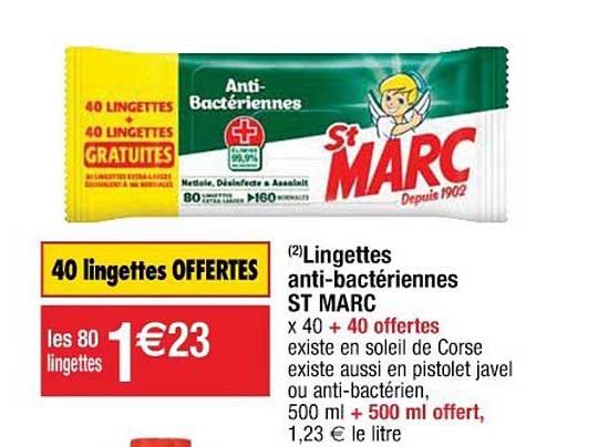 lingettes anti-bactériennes st marc