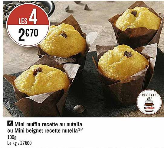 Mini Muffin Recette Au Nutella Ou Mini Beignet Recette Nutella