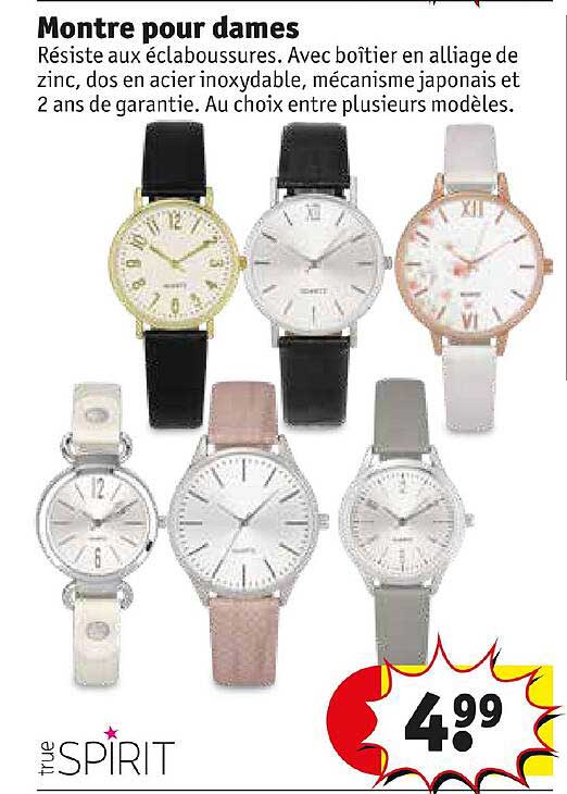 montre pour dames spirit
