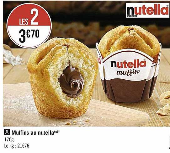 Muffins Au Nutella