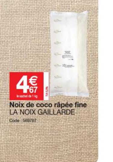 noix de coco râpée fine la noix gaillarde