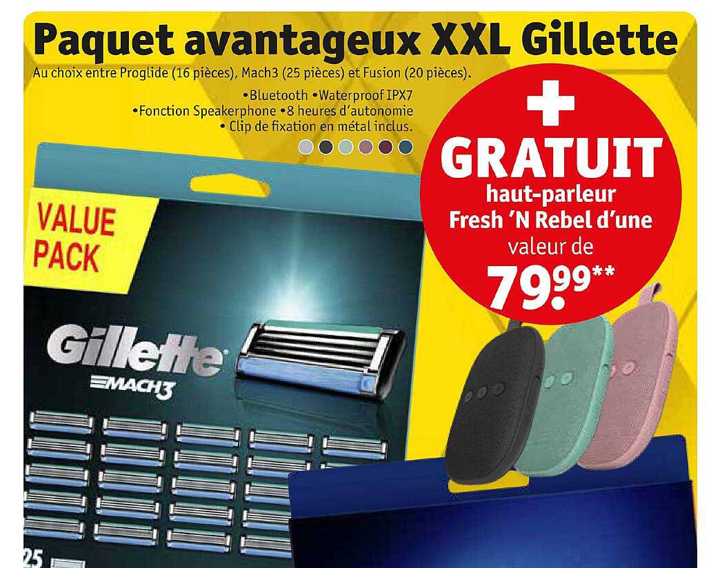 paquet avantageux xxl gillette