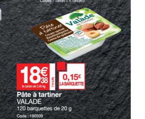 Pâte à Tartiner Valade
