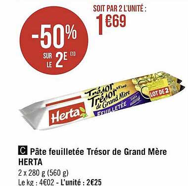 pâte feuilletée trésor de grand mère herta