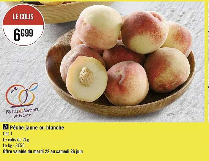 Pêche Jaune Ou Blanche