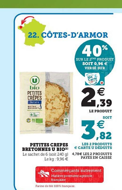 petites crêpes bretonnes u bio