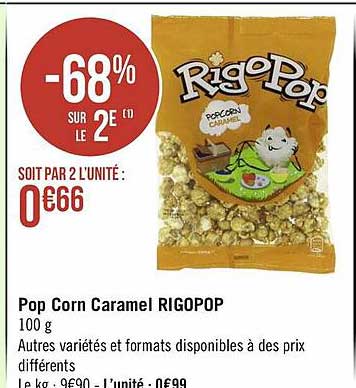 pop corn caramel rigopop