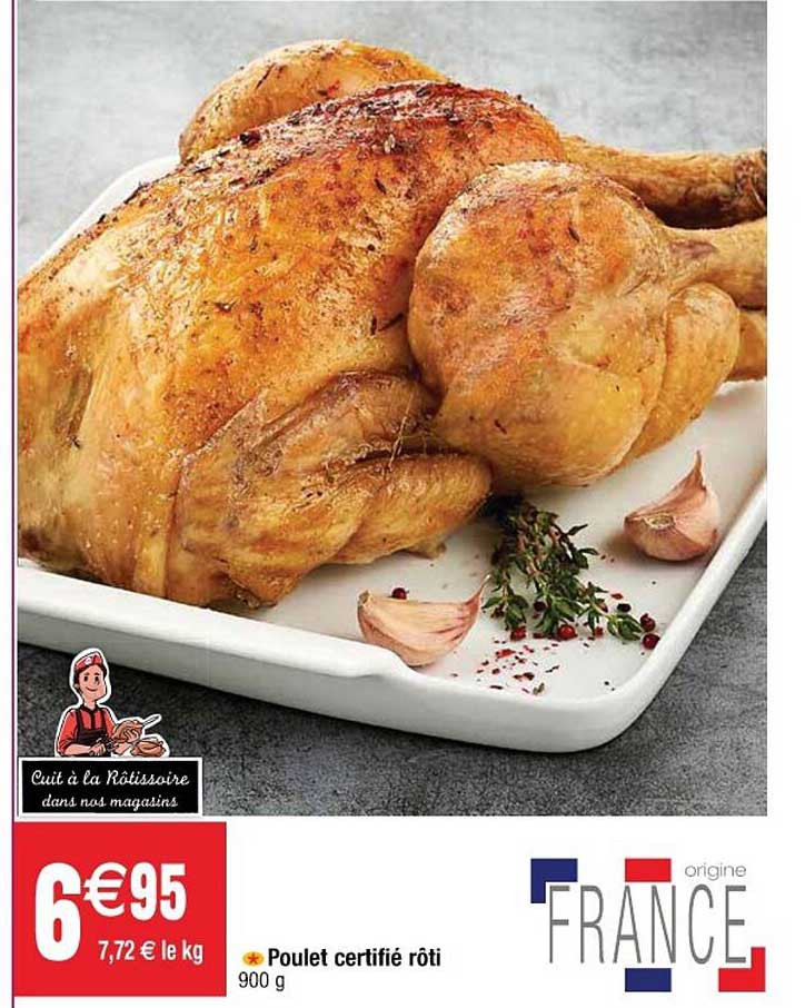 Poulet Certifié Rôti