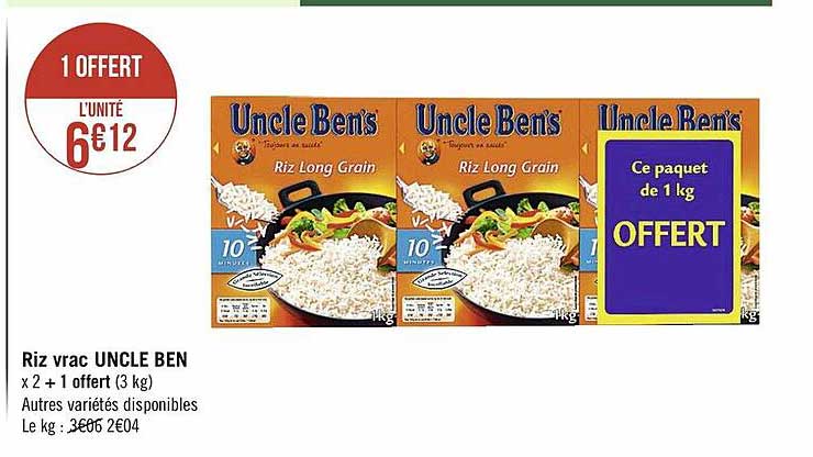 riz vrac uncle ben