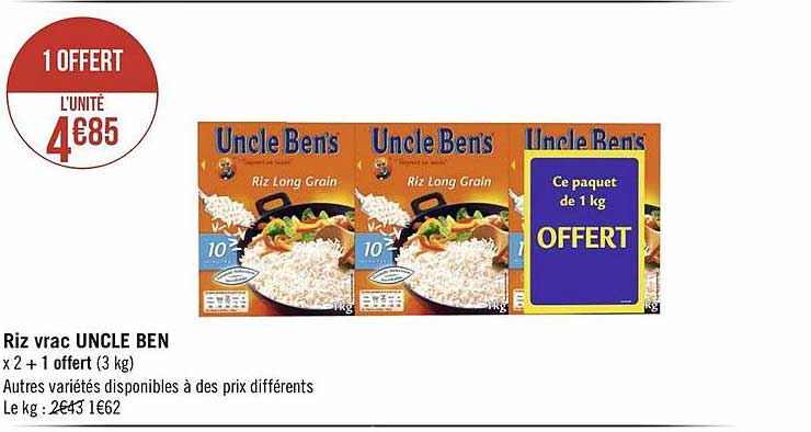riz vrac uncle ben