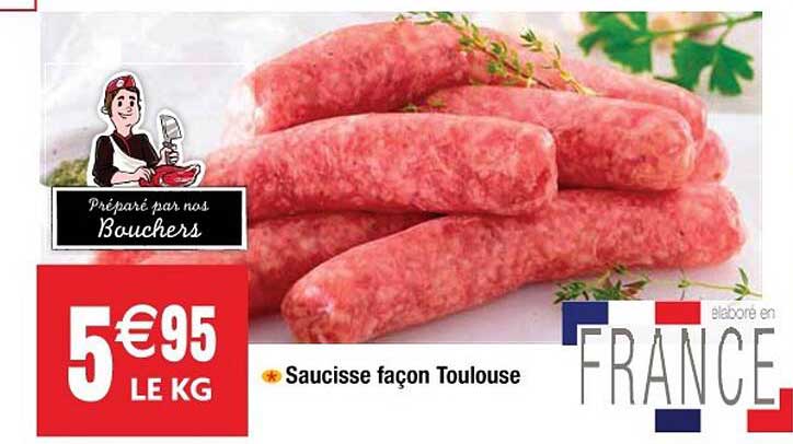 saucisse façon toulouse