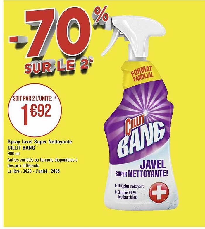 spray javel super nettoyante cillit bang