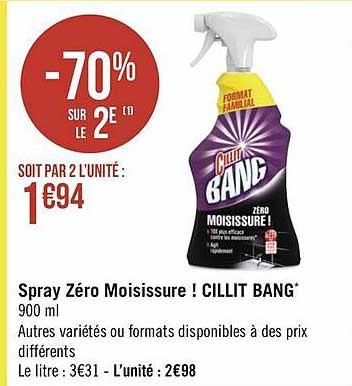 Spray Zéro Moisissure ! Cillit Bang