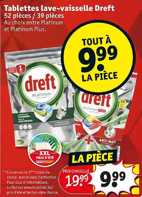 tablettes lave-vaisselle dreft