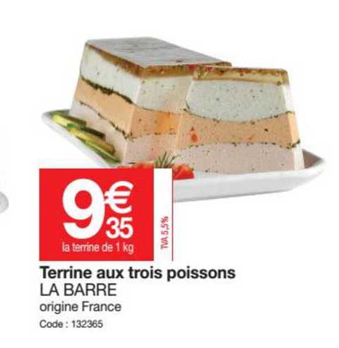 terrine aux trois poissons la barre