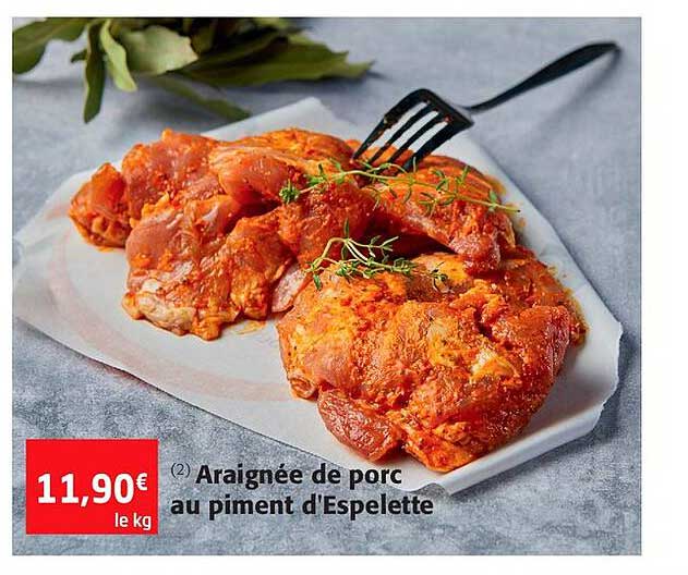 araignée de porc au piment d'espelette