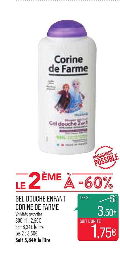 gel douche enfant corine de farme