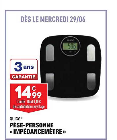 pèse-personne «impédancemètre» quigg