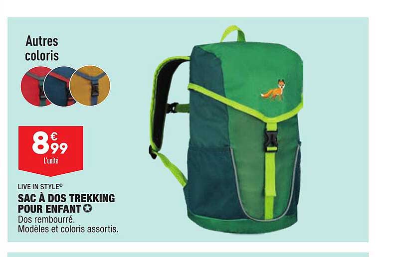 sac à dos trekking pour enfant live in style