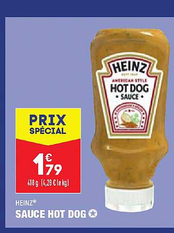 sauce hot dog heinz