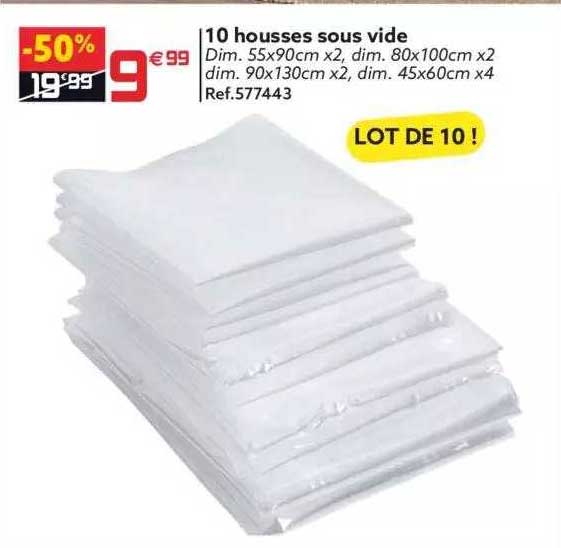 10 housses sous vide