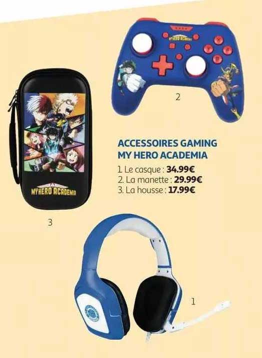 accessoires gaming my hero academia