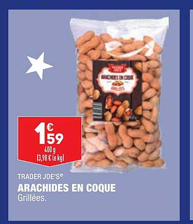 arachides en coque trader joe's