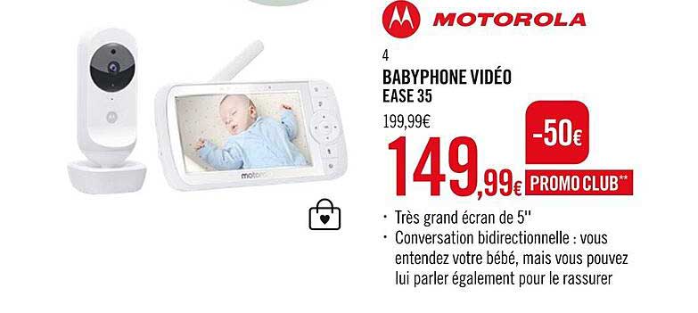 babyphone vidéo ease 35 motorola