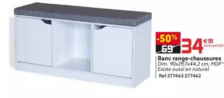 banc range-chaussures
