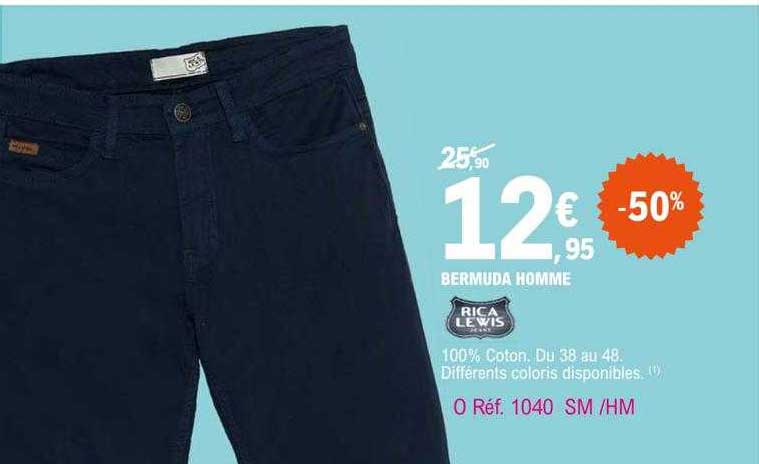 bermuda homme rica lewis