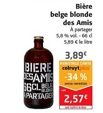 bière belge blonde des amis