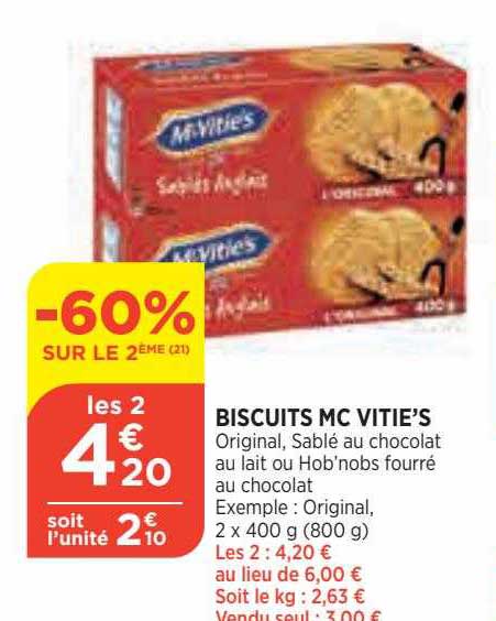 biscuits mac vitie's