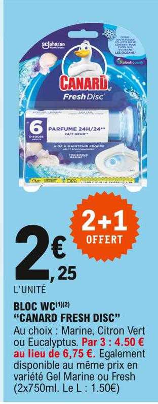 bloc wc "canard fresh disc"