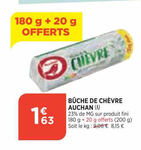Bûche De Chèvre Auchan