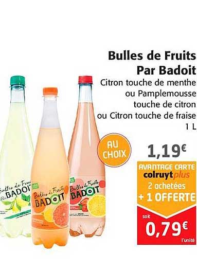 bulles de fruits par badoit