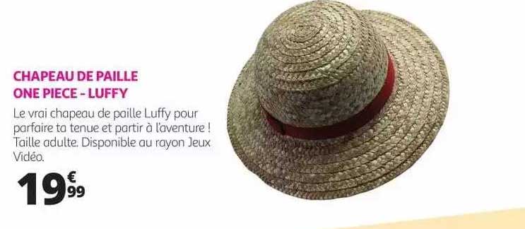 châpeau de paille one piece - luffy