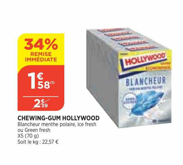 chewing-gum hollywood