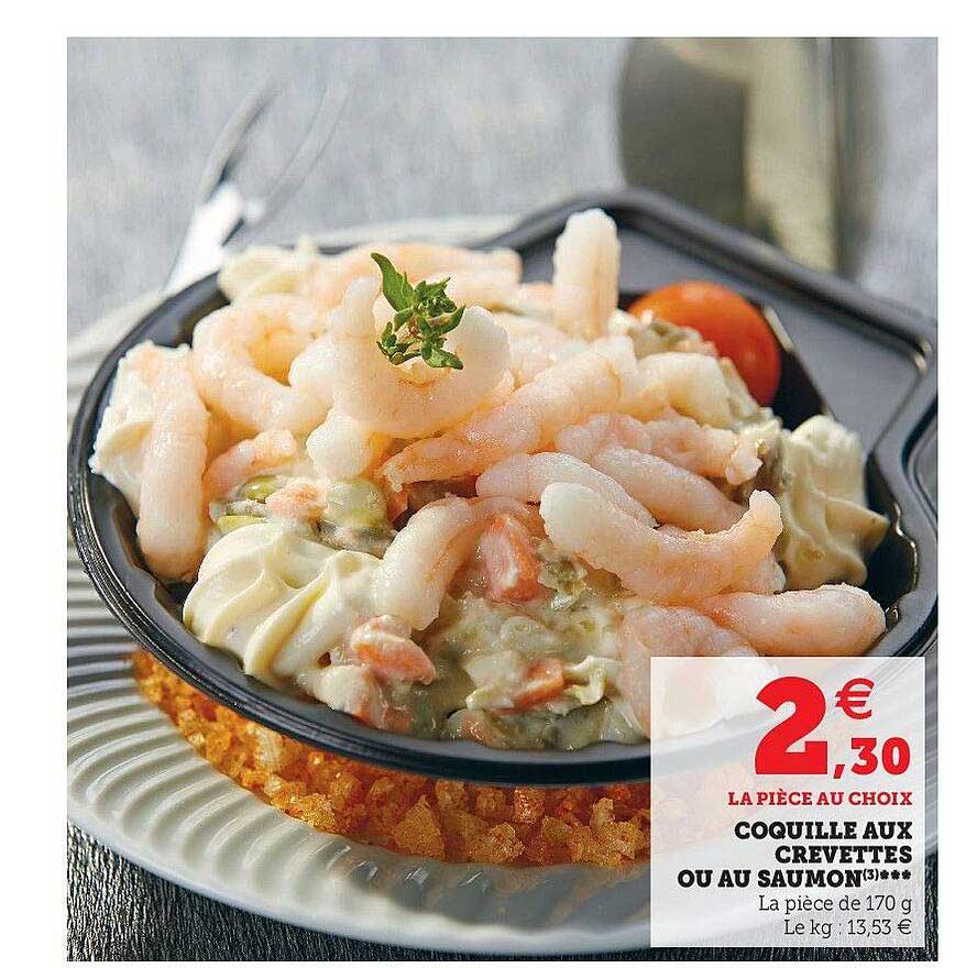 Coquille Aux Crevettes Ou Au Saumon