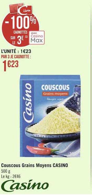 couscous grain moyens casino