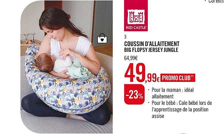coussin d'alaitement big flopsy jersey jungle