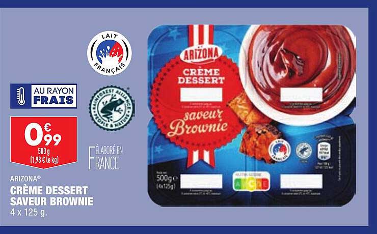 Crème Dessert Saveur Brownie Arizona